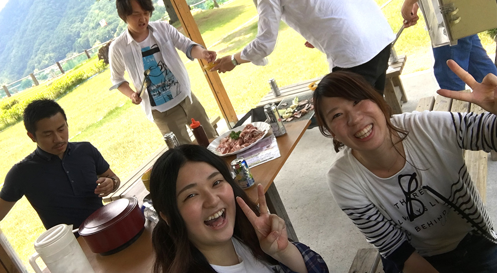同僚とBBQ